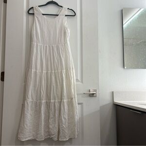 White Shear Sleeveless Dress, XS. A New Day